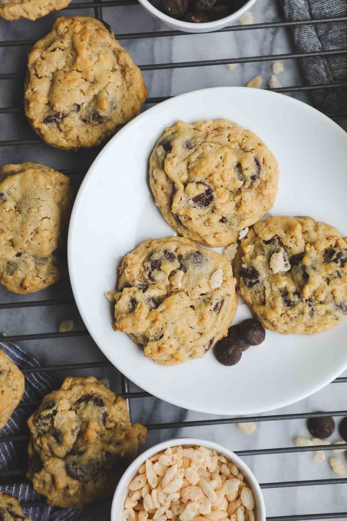 Chocolate Chip Rice Krispie Cookies-image